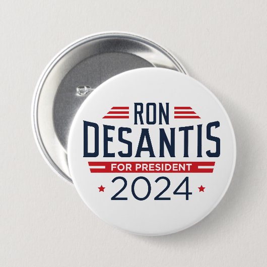 Ron DeSantis voor President 2024 Ronde Button 7,6 Cm (Voorkant /achterkant)