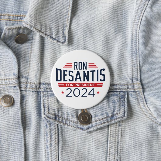 Ron DeSantis voor President 2024 Ronde Button 7,6 Cm (In situ)
