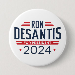 Ron DeSantis voor President 2024 Ronde Button 7,6 Cm