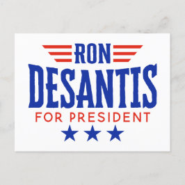 Ron DeSantis voor President - Campagne Briefkaart