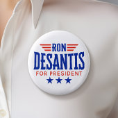 Ron DeSantis voor President - Campagne Ronde Button 5,7 Cm