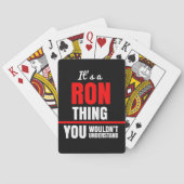 Ron ding dat je niet zou begrijpen pokerkaarten (Achterkant)