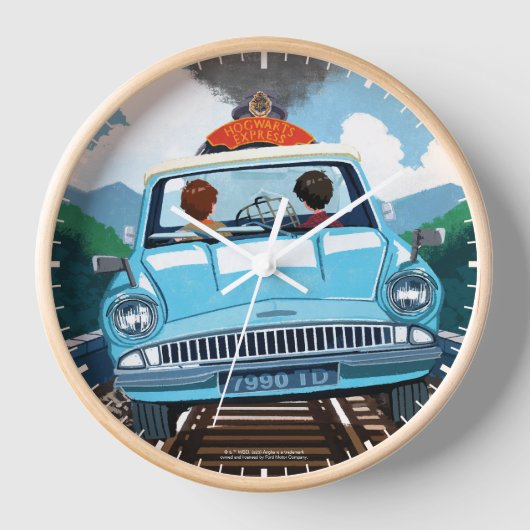 Ron & HARRY POTTER™ in vliegende auto naar HOGWART (Voorkant)