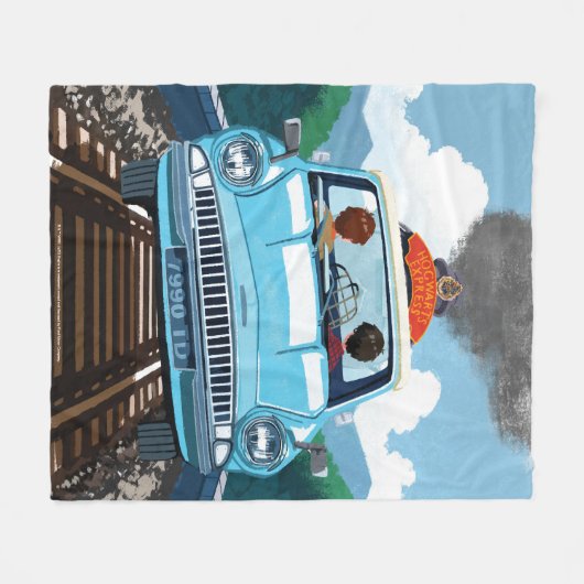 Ron & HARRY POTTER™ in vliegende auto naar HOGWART Fleece Deken (Voorkant (Horizontaal))