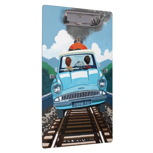 Ron & HARRY POTTER™ in vliegende auto naar HOGWART Klembord (Rechts)