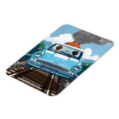 Ron & HARRY POTTER™ in vliegende auto naar HOGWART Magneet (Linkerzijde)
