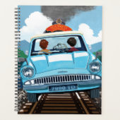 Ron & HARRY POTTER™ in vliegende auto naar HOGWART Planner (Voorkant)
