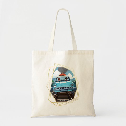 Ron & HARRY POTTER™ in vliegende auto naar HOGWART Tote Bag (Voorkant)