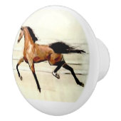 Ron Hevener Arabian horse Nahgwa Keramische Knop (Rechts)