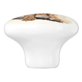 Ron Hevener . . "Briard" . . . Keramische Knop (Zijkant)