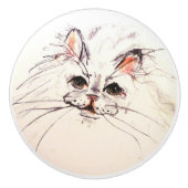 Ron Hevener Cat Keramische Knop (Voorkant)