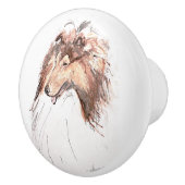 Ron Hevener . . .  Collie. . . Keramische Knop (Rechts)