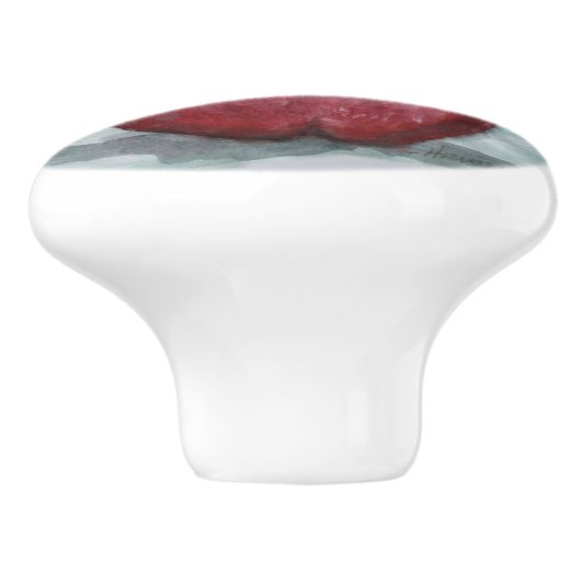 Ron Hevener Een appel per dag Keramische Knop (Zijkant)