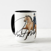 Ron Hevener "Fate of the Stallion" handtekening Mok (Voorkant links)