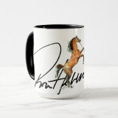 Ron Hevener "Fate of the Stallion" handtekening Mok (Voorkant links)