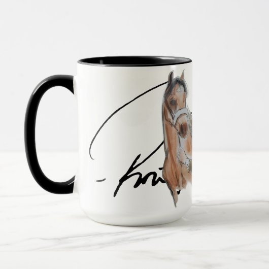 Ron Hevener "Fate of the Stallion" handtekening Mok (Links)