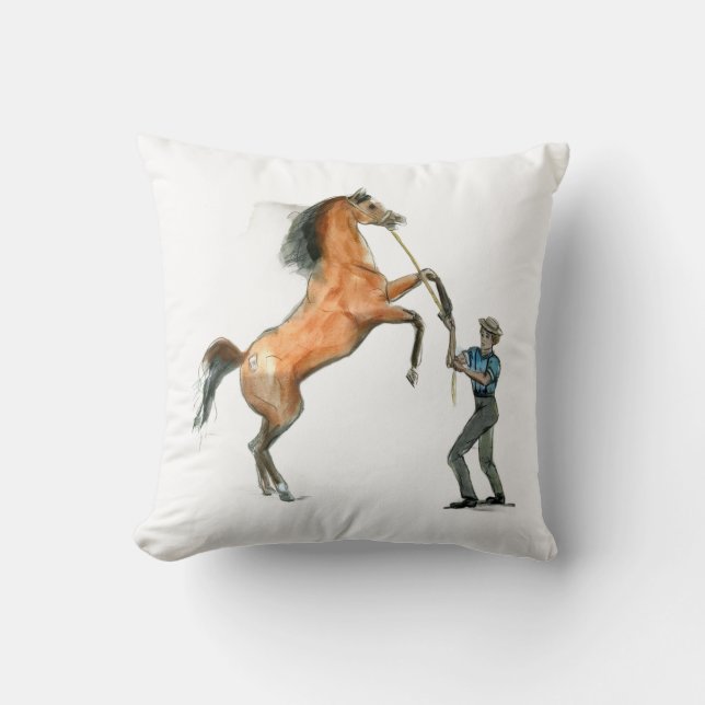 Ron Hevener "Fate of the Stallion" Kussen (Voorkant)