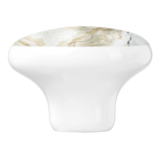 Ron Hevener French Bulldog Keramische Knop (Zijkant)