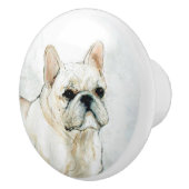 Ron Hevener French Bulldog Keramische Knop (Rechts)