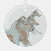 Ron Hevener Gladde Collie Ornament (Voorkant)