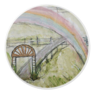 Ron Hevener over de regenboog Keramische Knop