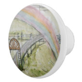 Ron Hevener over de regenboog Keramische Knop (Rechts)