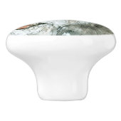 Ron Hevener Schnauzer Dog Keramische Knop (Zijkant)