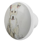 Ron Hevener Scruff Puppy Keramische Knop (Rechts)