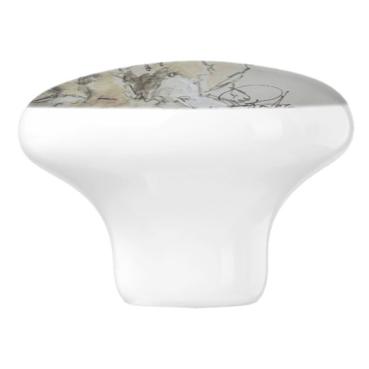 Ron Hevener Scruff Puppy Keramische Knop (Zijkant)