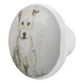 Ron Hevener Scruff Puppy Keramische Knop (Rechts)