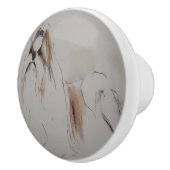 Ron Hevener Shih-Tzu Keramische Knop (Rechts)