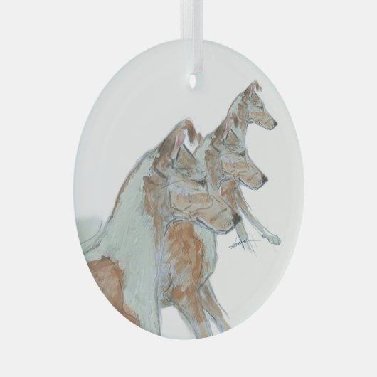 Ron Hevener Smooth Collie Ornament (Voorkant Rechts)