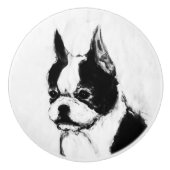 Ron Hevener Touch of Class Boston Terrier Keramische Knop (Voorkant)