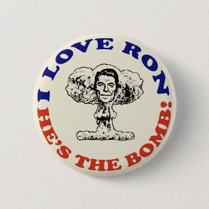 Ron is de bom. ronde button 5,7 cm