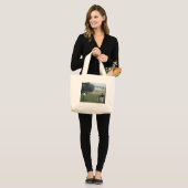 Ron McGill Golfing Oil Painting 1 Grote Tote Bag (Voorkant (model))