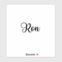 Ron Name - Handgeschreven kalligrafie Sticker