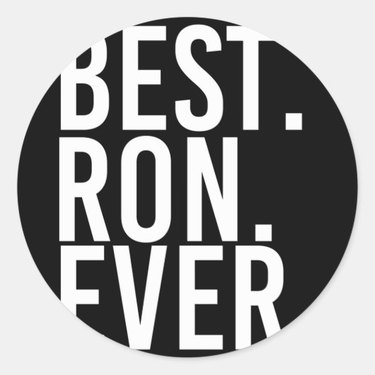Ron ooit grappige mannen vaders cadeau idee uitvoe ronde sticker (Voorkant)