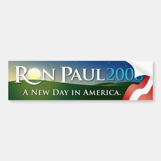 Ron Paul 2008 Bumpersticker (Voorkant)