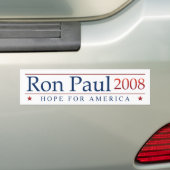 Ron Paul 2008 bumpersticker (Op auto)