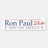 Ron Paul 2008 bumpersticker (Voorkant)