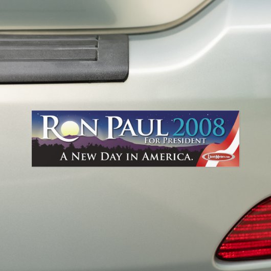 Ron Paul 2008 Bumpersticker (Op auto)