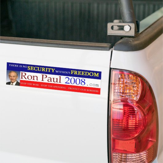 Ron Paul 2008 Bumpersticker (Op Truck)