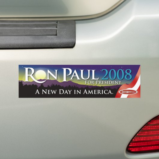 Ron Paul 2008 Bumpersticker (Op auto)