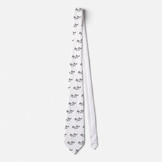 RON PAUL 2012-autograaf Stropdas (Voorkant)