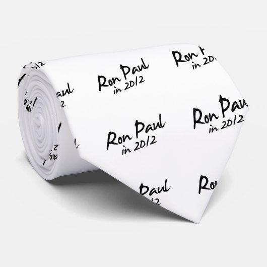 RON PAUL 2012-autograaf Stropdas (Opgerold)