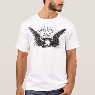 Ron Paul 2012 Black Felt Pen T-shirt