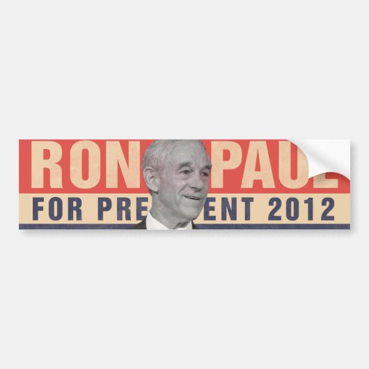 Ron Paul 2012 Bumpersticker (Voorkant)