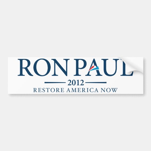 Ron Paul 2012 Bumpersticker (Voorkant)