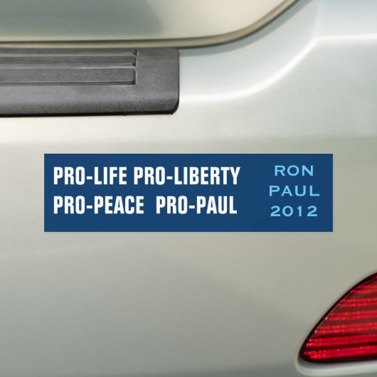Ron Paul 2012 Bumpersticker (Op auto)