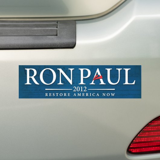 Ron Paul 2012 Bumpersticker (Op auto)